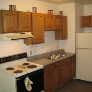 Fond du Lac City Center apartment kitchen