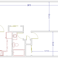 New Berlin Coachlight Drive Apartments 1 bedroom floor plan