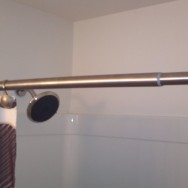 Little Chute Riverdale Apartments curved shower rod 1