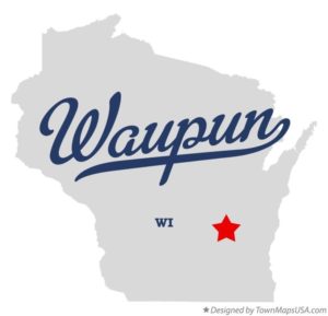 Where is Waupon on Wisconsin map? graphic
